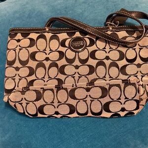Coach Black Signature Bag